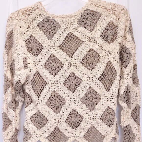 Women's 90s Newport News crochet shirt, Small. GUC - Picture 1 of 4